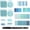 Blue, variant on 1100 Sheets Clear Sticky Notes, Annotation Tabs (Coral ) | 3 x 3 Transparent Sticky Notes with Pen, Translucent See-Though Note Tabs for Book Annotation Kitchen Reminder