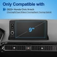 thumbnail image 2 of Anti-Glare Matte Screen Protector for 2022-2025 2026 Honda Civic (Si/Type R/Sport Touring Hybrid/Touring) 9Inch Touchscreen, 9H Tempered Glass 2024 2025 Civic Accessories HD/Anti-Fingerprint 9", 2 of 4