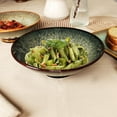 thumbnail image 5 of Ceramic Japanese Ramen Noodle Bowl Set of 2, Microwave & Dishwasher Safe, Black 10.4 Inch for Soup, Pho, Salad, Pasta, 5 of 6