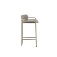 thumbnail image 4 of Madison Park Copeland 25.25" Solid Wood Polyester Counter Stool in Gray, 4 of 9