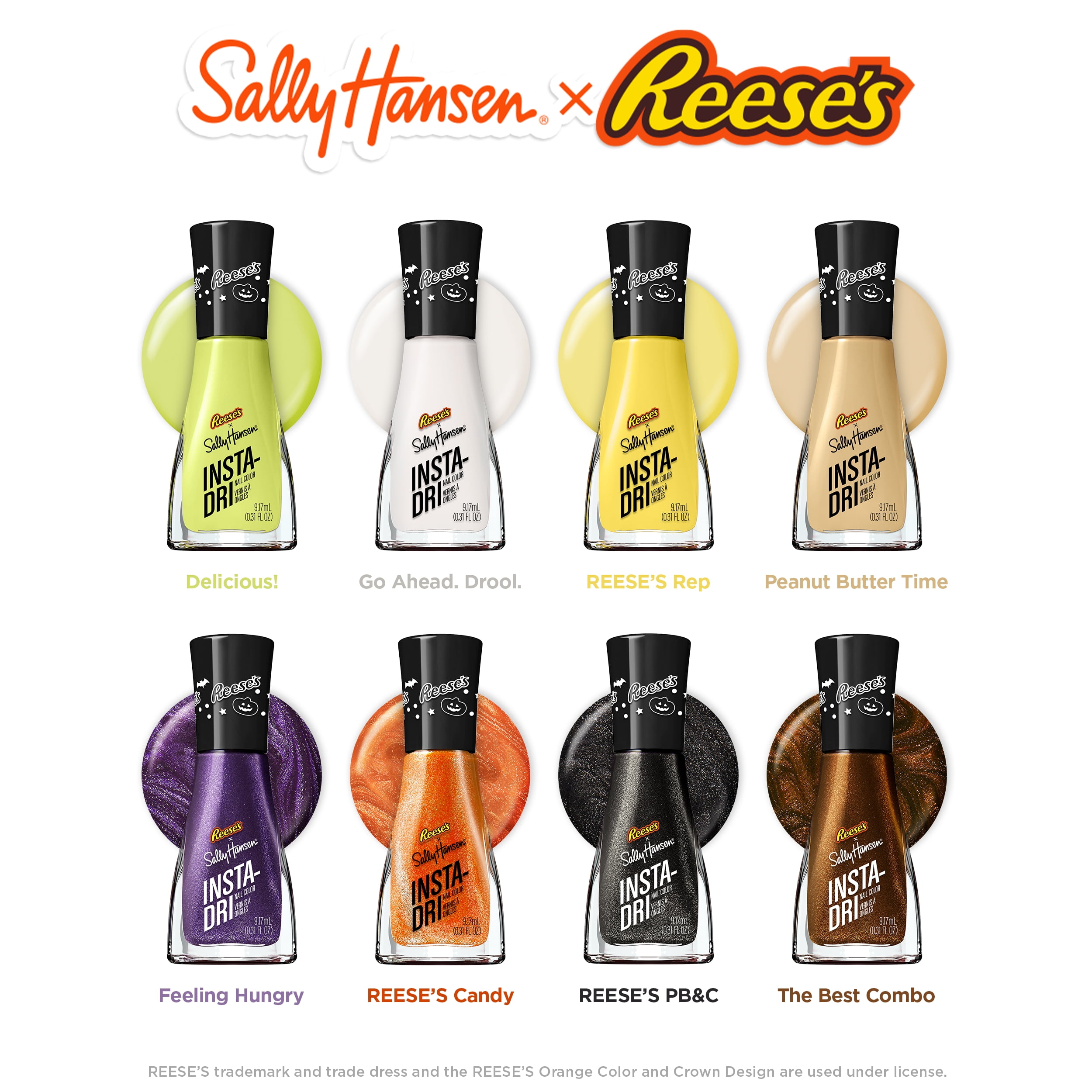 Sally Hansen Insta-Dri x REESE'S Nail Polish, The Best Combo​, 0.31 fl oz, Quick Dry