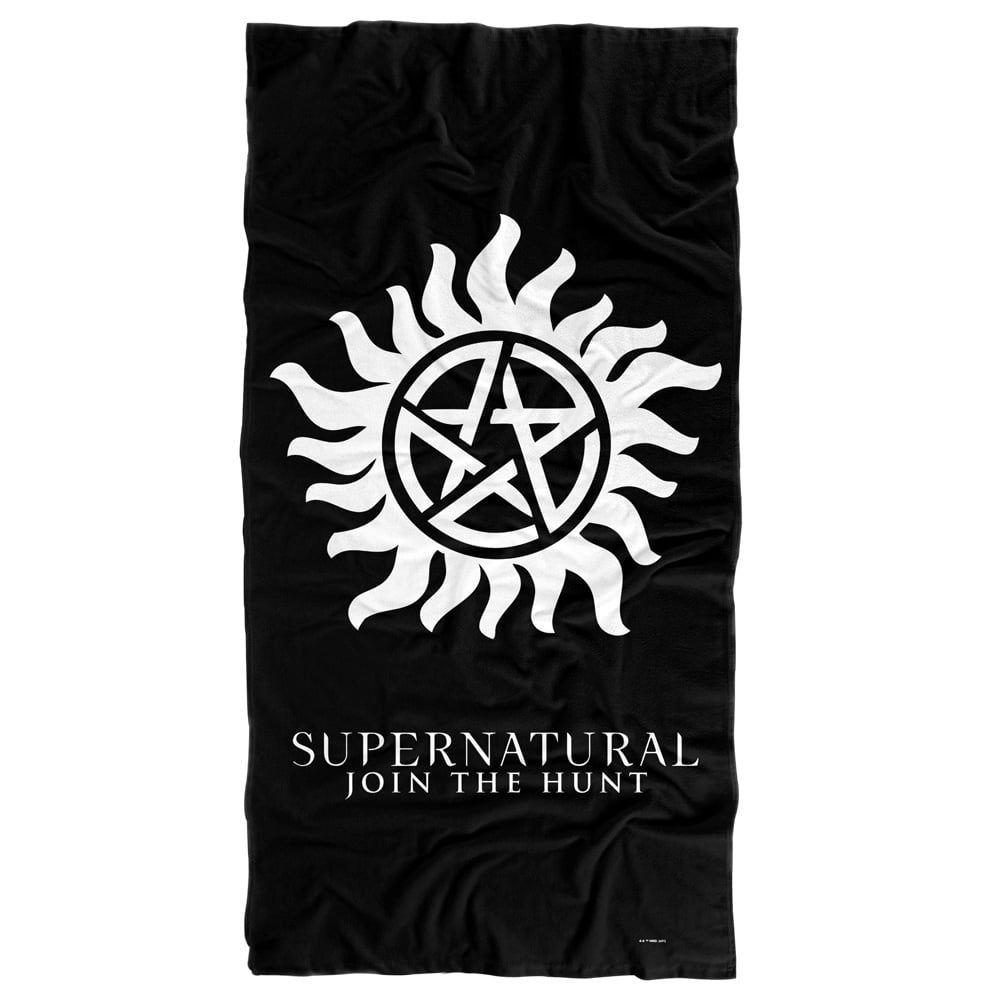 Supernatural Up Close And Personal Officially Licensed Beach Towel - 30x60 Inches, Microfiber & Cotton, Vibrant Print - View #9