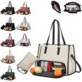 thumbnail image 1 of 2 in 1 Tote Bag Lunch Bag Combo,15.6 Inch Lunch Bag with Compartment,Leakproof Cooler,Backpack Purse,Work Computer Handbag (Beige), 1 of 1