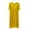 Yellow, variant on Women's Nightdress Cotton Pleated Plain Crew Neck Negligee Short Sleeves Soft Nightgown Nightwear