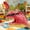 Red-3A, variant on MMJ Soft Rubber Dinosaur Hand Puppet Gloves Simulation Animal Model Tyrannosaurus Triceratops Shark Arm Toy Pretend Play