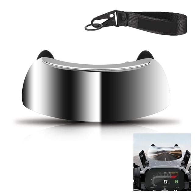 Extensión de parabrisas universal para motocicleta, espejo retrovisor de gran ángulo, espejos de seguridad para BMW, Honda, Suzuki, Kawasaki y Yamaha.