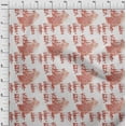 thumbnail image 3 of oneOone Tissu Polyester Lycra Pêche Foncé Texture & Mandala Aquarelle Matériel de Robe Tissu Imprimé Tissu au Mètre 56 Pouces de Large, 3 of 4