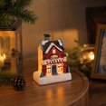 thumbnail image 5 of Christmas Decorations Indoor Outdoor, Resin Christmas House Mini Ornament, Color Light Desktop Decoration for Xmas Home, Holiday Gift, Mantel Shelf, 5 of 6
