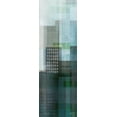 thumbnail image 2 of Meneely, Dan 7x14 Black Ornate Wood Framed with Double Matting Museum Art Print Titled - City Emerald Panel I, 2 of 4