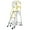 Silver 8, variant on Extension Ladders, 4 Step 375lbs Aluminum Rolling Platform Ladder, Silver Step Ladders,Aluminum Aluminum Ladders, Tools & Tool Organizers, Ladders 4 Step 375lbs Aluminum Rolling Platform Ladder