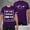 Dark Purple, variant on Men’s Custom Photo T Shirt Summer Short Sleeve Tee for Everyday Casual Wear with Unique Printing Idea and Comfortable Fit