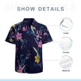 thumbnail image 7 of High Quality Hawaiian Shirts for Men Short Sleeve Aloha Beach Shirt Floral Summer Casual Button Down Shirts Blouses CPC6ZR, 7 of 7