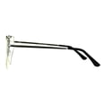 thumbnail image 3 of Womens Squared Heart Shape Metal Rim Clear Lens Eye Glasses Silver, 3 of 4