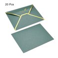 thumbnail image 3 of Uxcell B6 Luxury V Flap Gold Border Invitation Wedding Envelopes, Green 20 Pack, 3 of 5