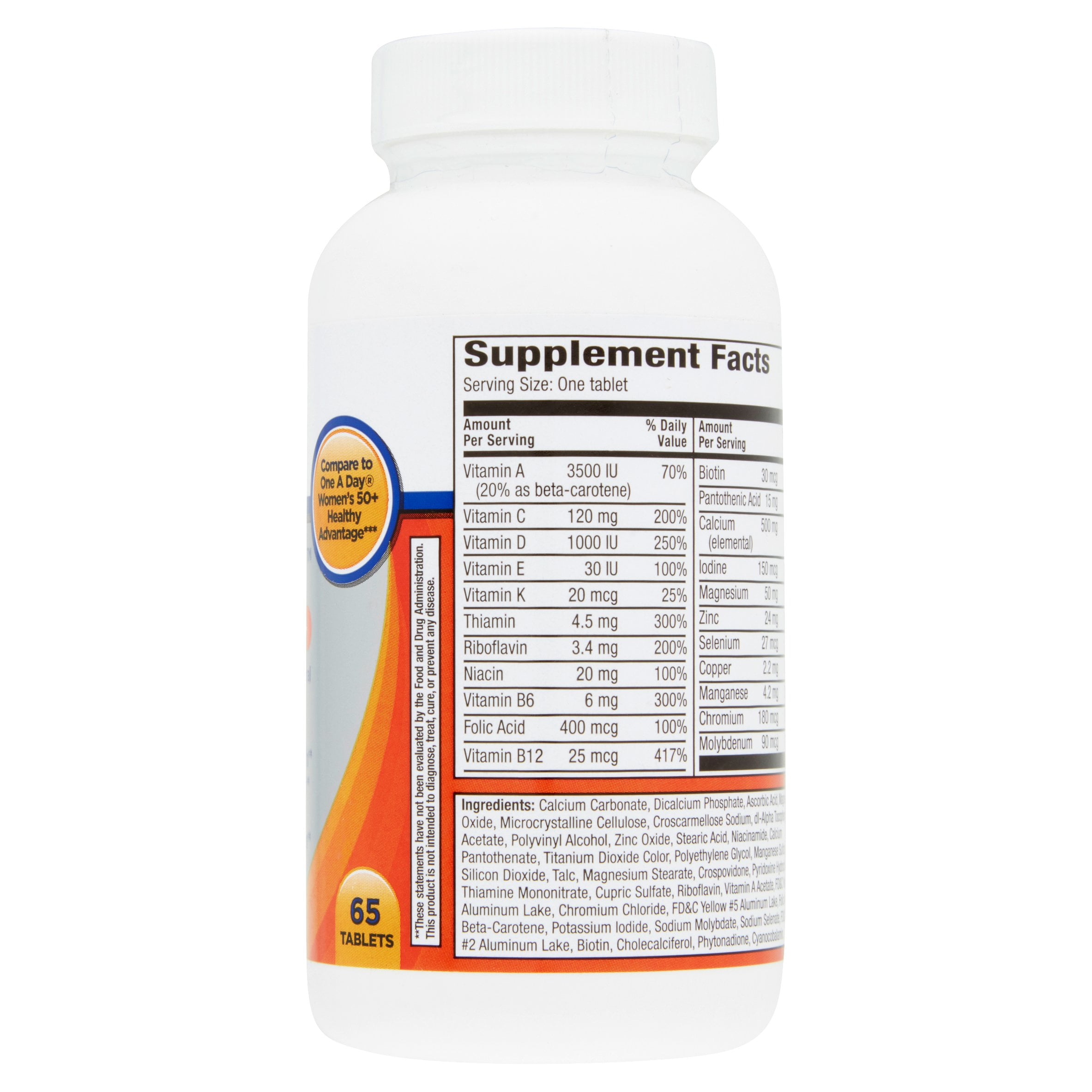 How Much Potassium In One A Day Vitamins