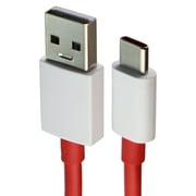 OnePlus (3.3-Ft) 1m USB to USB-C Charge and Sync Warp Cable - Red/White (D287)