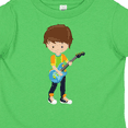 thumbnail image 4 of Inktastic Rock Boy, Brown Hair, Guitar Player, Band, Music Boys Toddler T-Shirt, 4 of 5