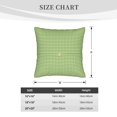 thumbnail image 4 of Bingfone Green Gingham Linen Throw Pillow Covers Cushion Case Pocket Button Vintage Farmhouse Pillowcase for Sofa Couch Bed 20"x20", 4 of 9