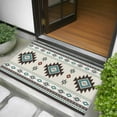 thumbnail image 5 of 2x3 Door Mat Rug, Southwest Ethnic Non-Skid Rubber Backing Large Rectangle Rugs - Living Room Bedroom Home Office, Boho Aztec Tribal Abstract Aesthetic Indoor Floor Mat Carpets Washable Rug, 5 of 9