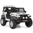 thumbnail image 6 of Costway 12V Kids Ride On Truck Remote Control Electric Car with Lights&Music White, 6 of 8