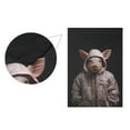 thumbnail image 2 of Pig Hoodie Garden Flag Double Sided Outdoor Banners for Courtyard Outdoor Lawn Farmhouse Holiday Decorations, 2 of 5