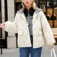 thumbnail image 2 of Viikei Winter Coats for Women Women's Fall and Winter Long Sleeved Warm Cotton Jacket Bread, 2 of 3