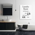 thumbnail image 3 of Stupell Industries Funny Minimal Laundry Phrase Bath & Laundry Painting Wrapped Canvas Art Print Wall Art, 36 x 48, 3 of 8