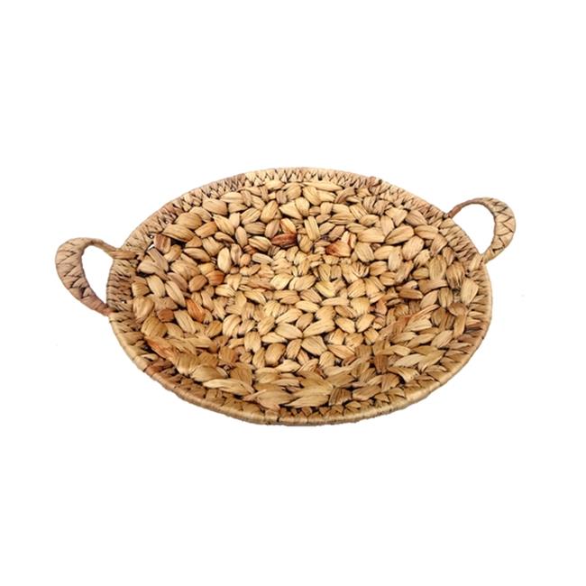 Round Hyacinth Basket With Handles Large