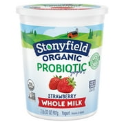 Stonyfield® Organic Strawberry Whole Milk Probiotic Yogurt 32 oz. Tub