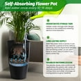 thumbnail image 4 of Set of 2, 30in Tall Self Watering Pots for Indoor Plants, Large Indoor Plant Pot with Built-in Drainage and a Water Level Monitor, for Patio, Porch, 4 of 8