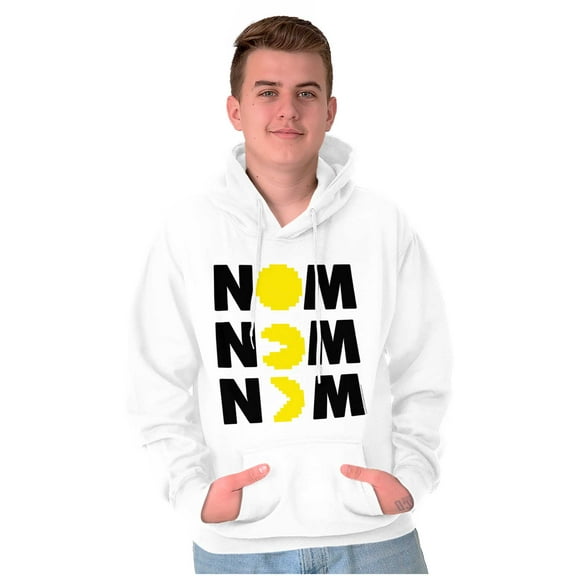 Vintage 80s Game On PACMAN Retro Hoodie Sweatshirt Women Men Brisco Brands M