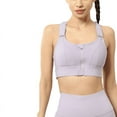 thumbnail image 1 of Womens High Impact Sports Bra Front Zipper Closure Adjustable Velcro Straps Shockproof Post-Surgery Workout Bra, 1 of 6