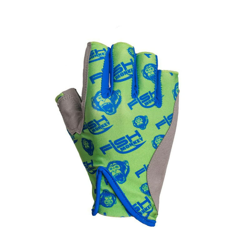 FISH MONKEY Pro 365 Guide Glove, Color: Neon Green, Size: M  (FM21-NEONGREEN-M) 