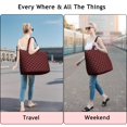 thumbnail image 5 of Red Black Checkered Pattern Travel Tote Bags for Women Carry On,Large Weekender Bags for Women Travel,Multi Functional Duffle Bag for Work,Shopping,Sports, 5 of 5