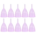 thumbnail image 1 of Copa menstrual de silicona reutilizable para mujer, 10 unidades, color rosa, 1 of 14
