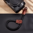 thumbnail image 5 of 1Pc 7-12inch Quick Release Camera Hand Strap Saddle Brown Wrist Strap Digital Mirrorless Cameras Adjustable Climbing Rope with Imitation Leather Ends and Mounting Ring for DSLR SLR Camera, 5 of 7