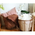thumbnail image 2 of PRISP Oaka Home Storage Baskets - Set of 2 Decorative Multipurpose Bins with Handles for Throw Blankets, Laundry, Toys and Organization in Living Room, Bedroom and Bathroom, 2 of 9