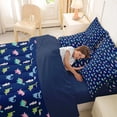 thumbnail image 4 of Erosebridal Kids Cartoon Dinosaur 7-Piece Twin Bedding Sets,Jungle Dino 3D Ancient Animals Bedding Comforter Set For Boys,Reversible, 4 of 7