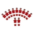 thumbnail image 4 of Futbolín de mesa Cola 11 Uds Rojo de resina, 4 of 8
