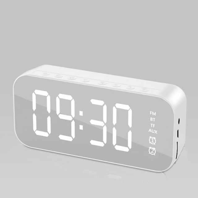 Kiplyki Wholesale Alarm Clock Bluetooth Speaker High Power Waterproof Portable Column For PC Computer Speakers Subwoofer Box Music Center FM