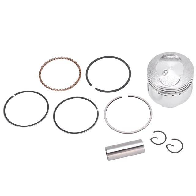 Conjunto de pistón, kit de anillo de pistón de alta resistencia antienvejecimiento profesional resistente para motocicletas GY6-60cc,Juego de aros de pistón Conjunto de aros de pistón Juego de pasador Higoodz Piezas Y Accesorios De Autos