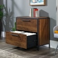 thumbnail image 2 of Sauder Nova Loft 2-Drawer Lateral File Cabinet, Grand Walnut Finish, 2 of 10