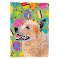 Carolines Treasures LH9407-FLAG-PARENT Australian Cattle Dog Easter Eggtravaganza Flag multicolor