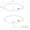 thumbnail image 4 of Brembo Brake Pad P85126 FMSI Number D1760-8989; Low-Metallic; Set Of 4; With Brake Caliper Screws, 4 of 4