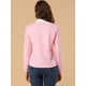 thumbnail image 5 of INSPIRE CHIC Sudadera con estampado de gato de cuello redondo para mujer Rosa XS, 5 of 6