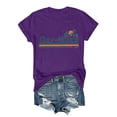 thumbnail image 2 of Tnhcen Women's Simple Print Short Sleeve Crewneck T-Shirts | Plus Size Friendly S-3XL | Polyester Spandex Blend Basics, 2 of 3
