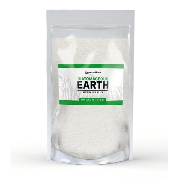Unpretentious Diatomaceous Earth, Freshwater Amorphous Silica 48 Ounce