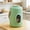 Green, variant on RBER Multifunctional Portable Cooking Mini Ceramic Glazed Inner With Steamer And 12 Hour Timer For Meals