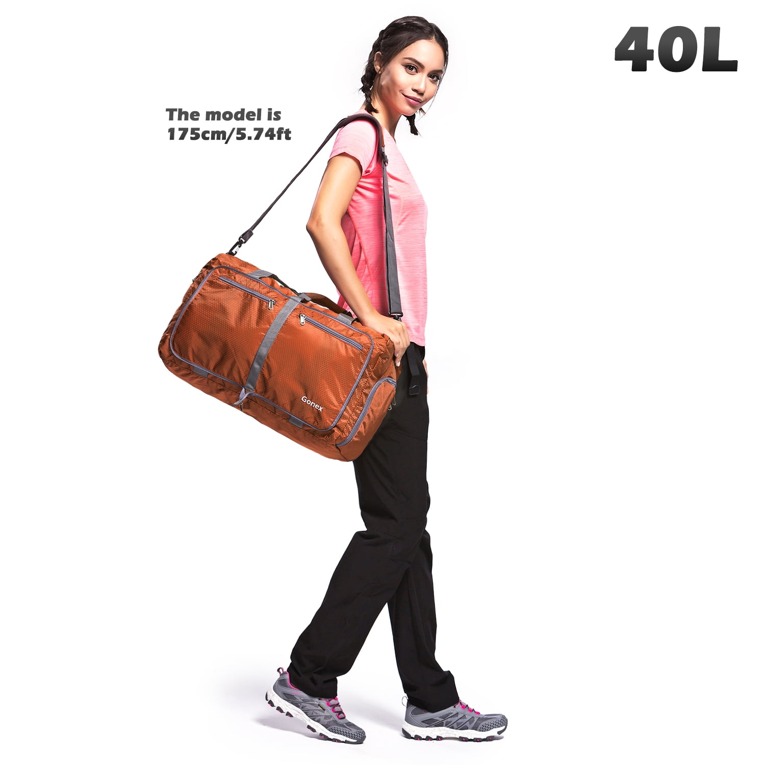 gonex 40l packable travel duffle bag
