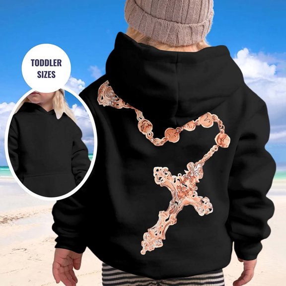 Girls Hoodies Fall Winter Print Loose Pullover Hoodie Top with Pocket Hoodies for Girls Size 3-4Y
